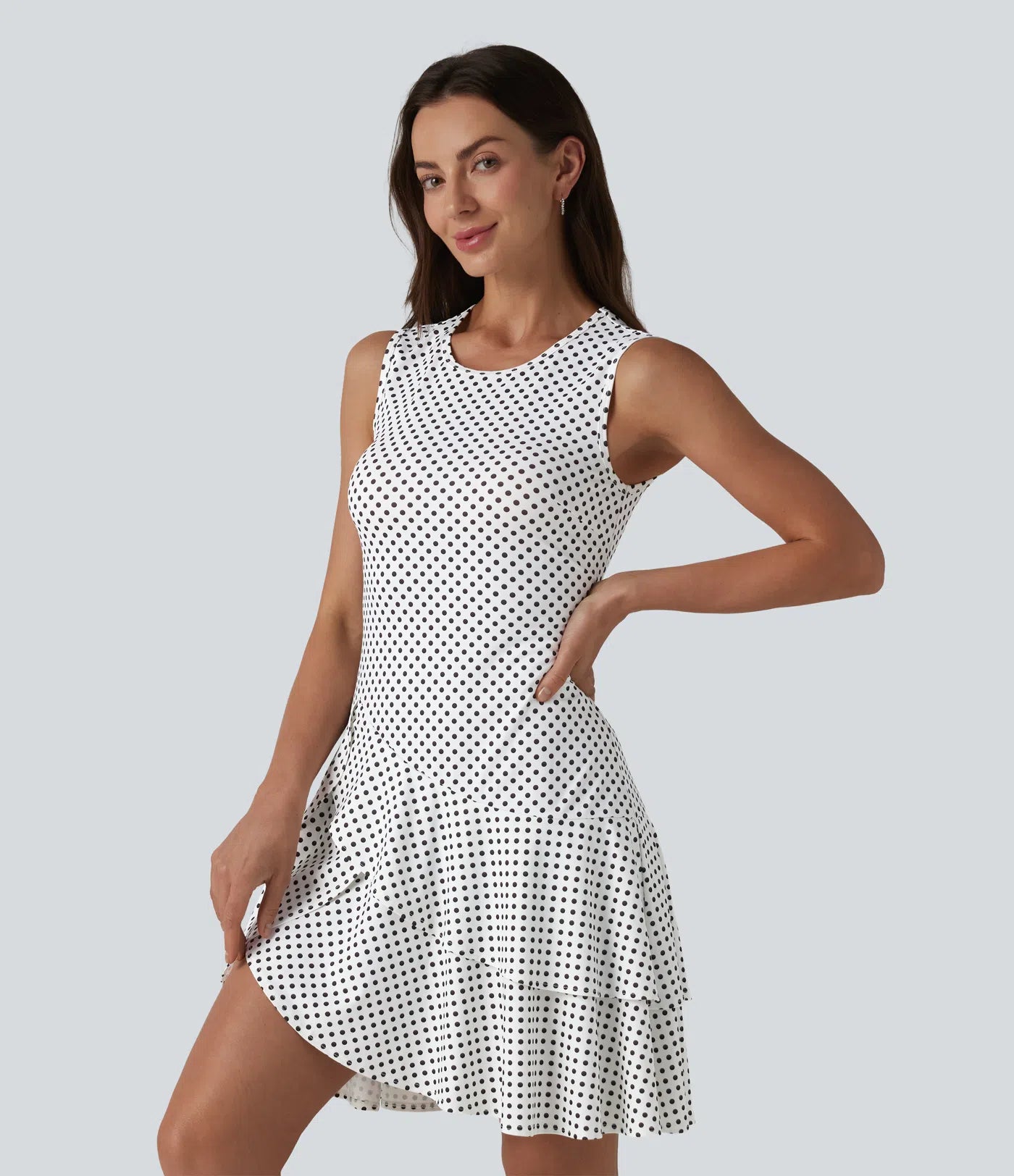 Vestido Lunares Sin Mangas