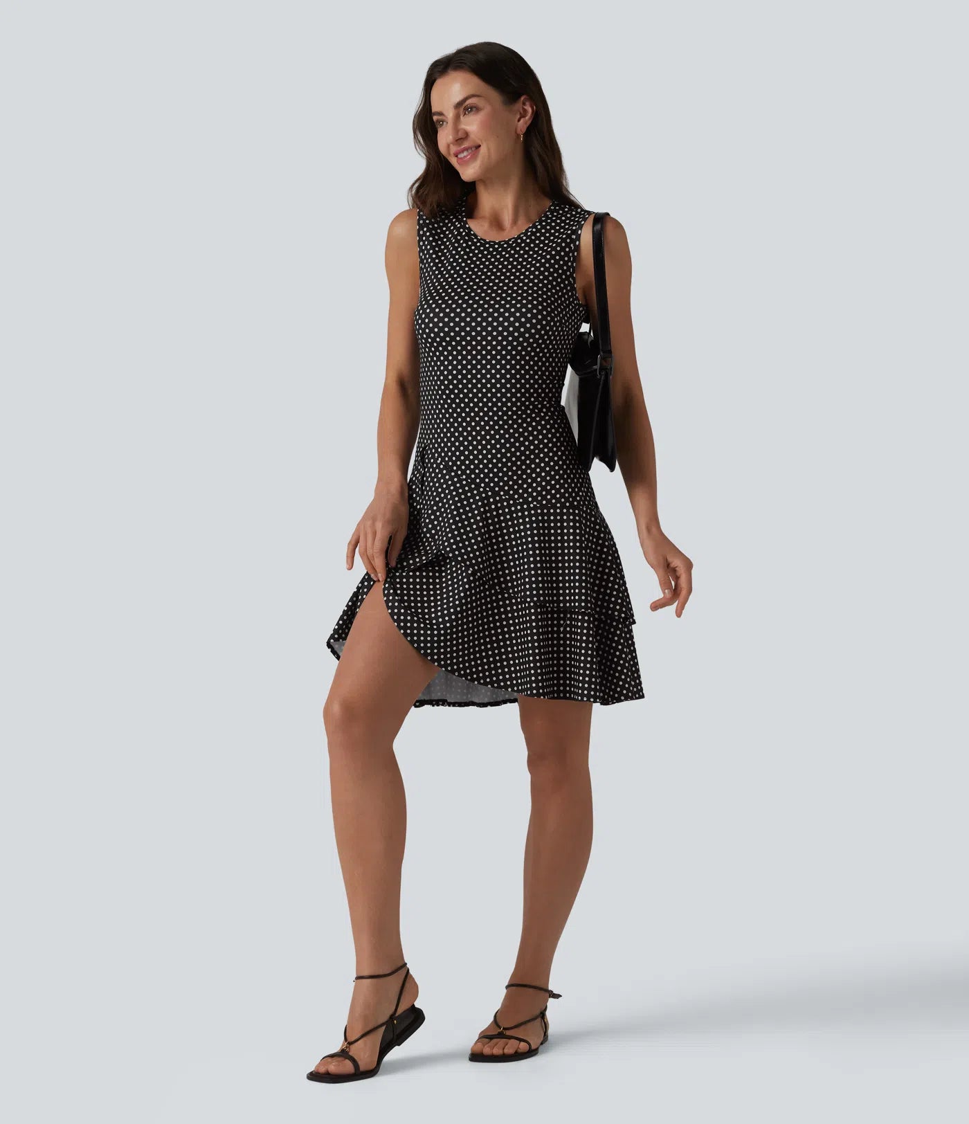 Vestido Lunares Sin Mangas