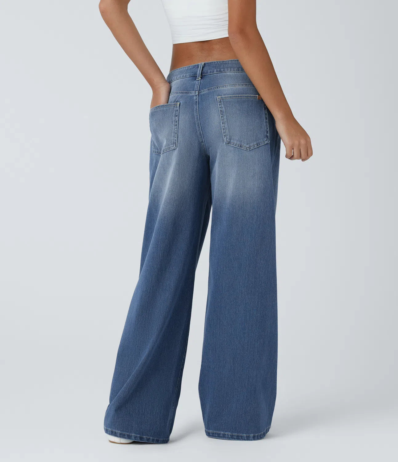 Jeans Desgastados Corte Holgado