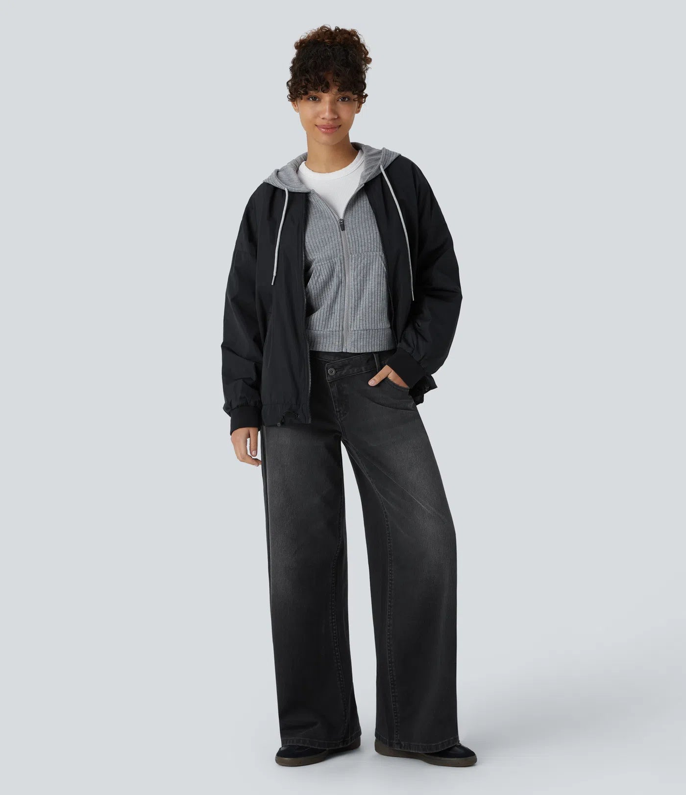 Jeans Desgastados Corte Holgado