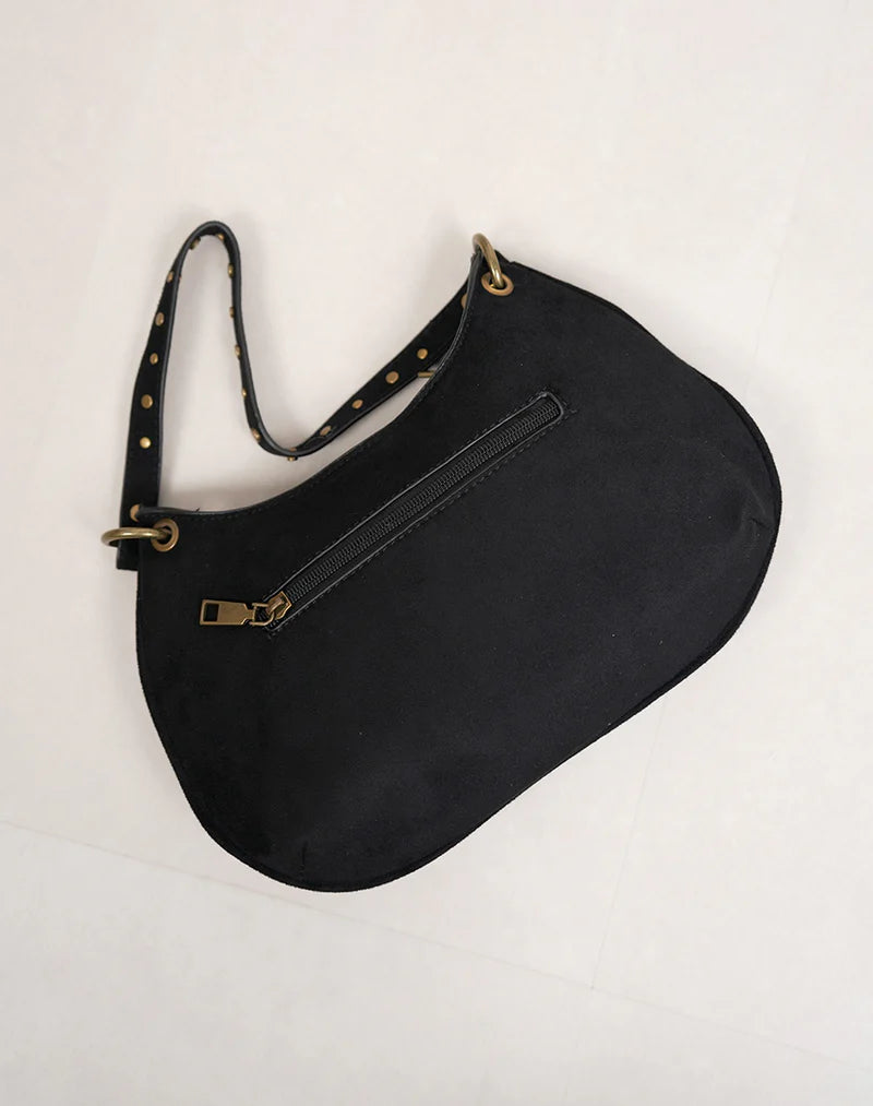Bolso Shoulder Bag con Tachas Doradas