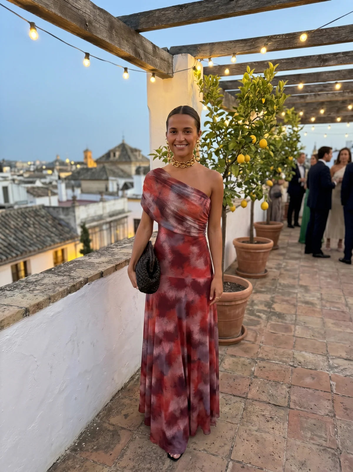 CARLA Vestido maxi elegante y sencillo