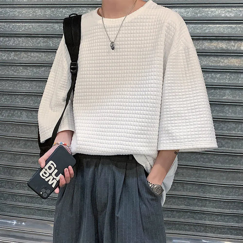 Camiseta Waffle Oversize
