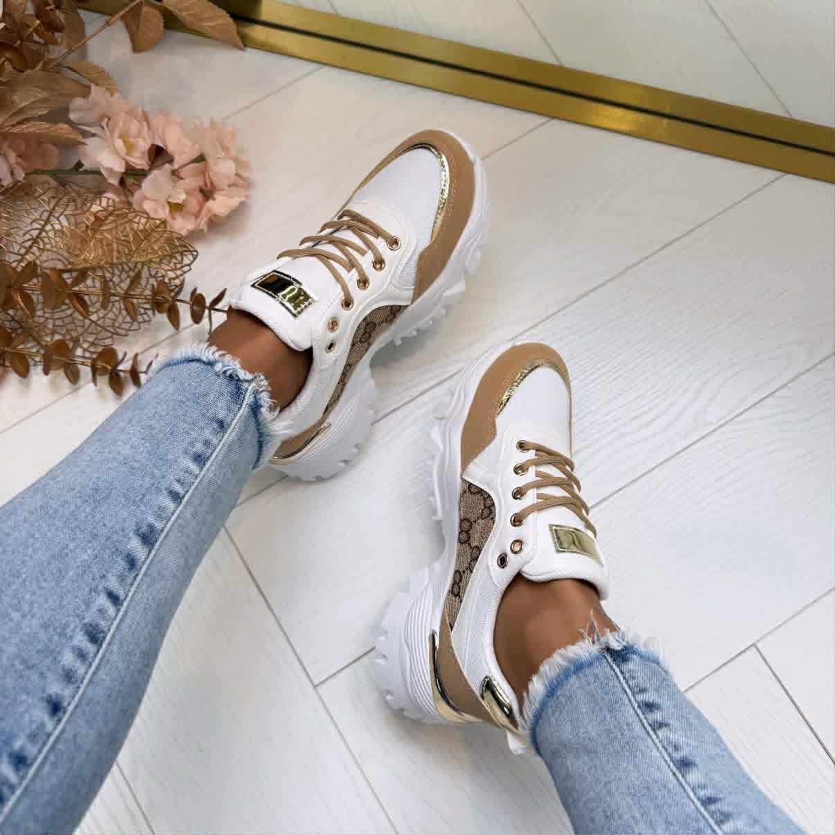 Sneakers Chunky con Panel Monograma