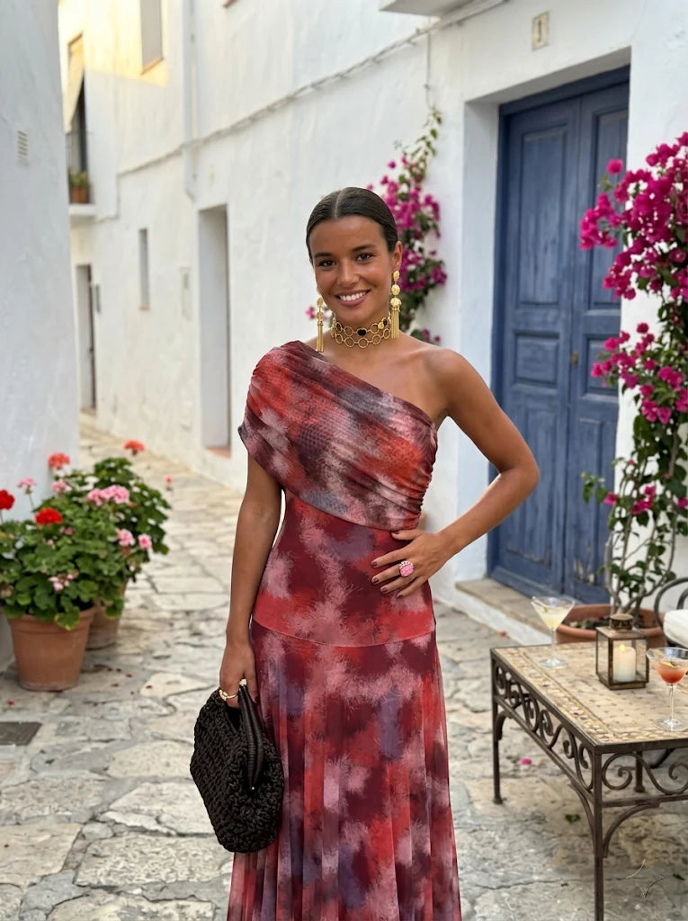 CARLA Vestido maxi elegante y sencillo