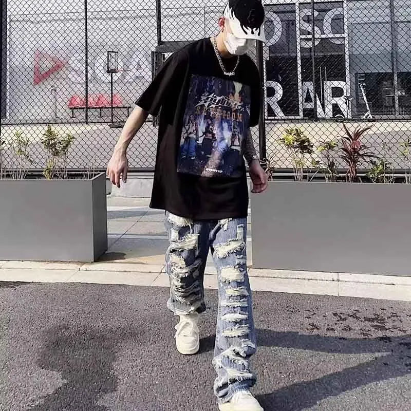 Jeans Flare Rotos