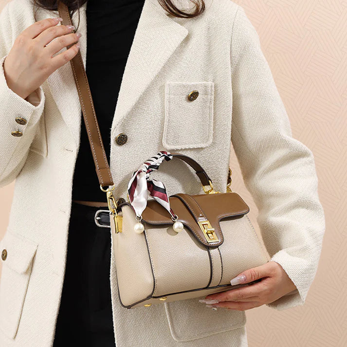 Bolso Satchel Bicolor