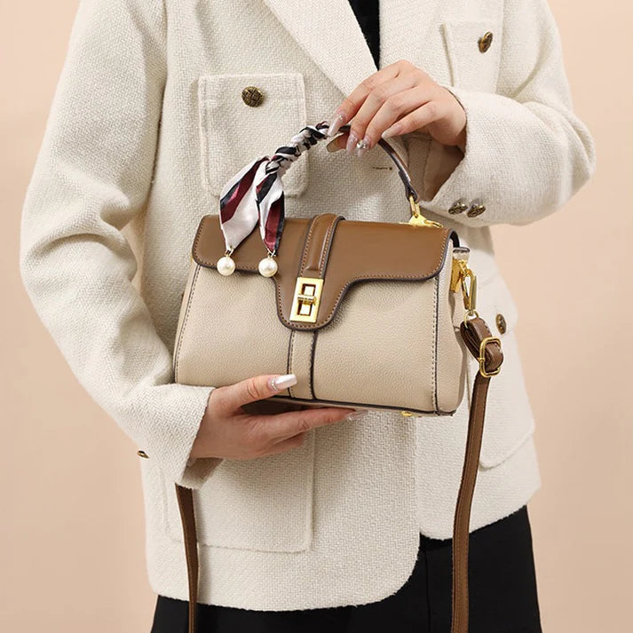 Bolso Satchel Bicolor