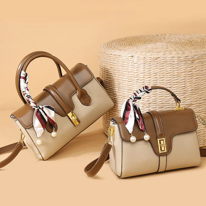 Bolso Satchel Bicolor